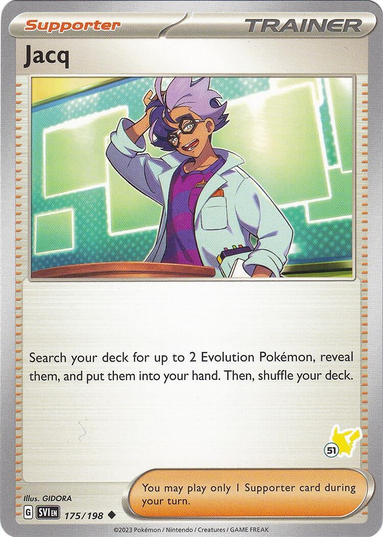 Image for Jacq - Pikachu 51 (175/198) (Battle Academy 2024) (BA24) - Pokemon