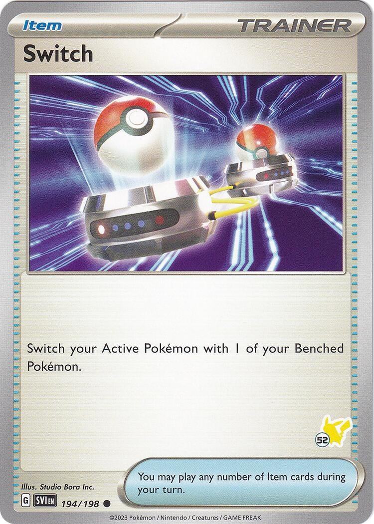 Image for Switch - Pikachu 52 (194/198) (Battle Academy 2024) (BA24) - Pokemon
