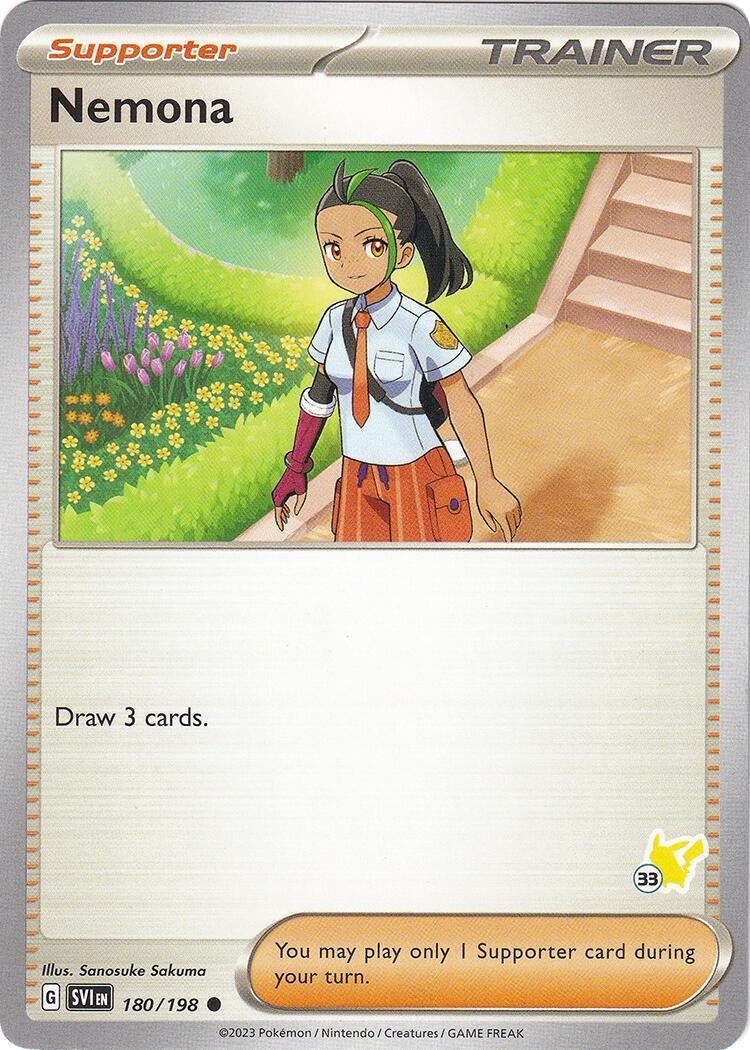 Image for Nemona - Pikachu 33 (180/198) (Battle Academy 2024) (BA24) - Pokemon