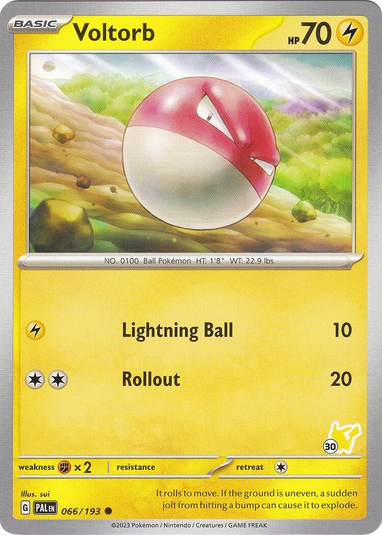 Image for Voltorb - Pikachu 30 (066/193) (Battle Academy 2024) (BA24) - Pokemon