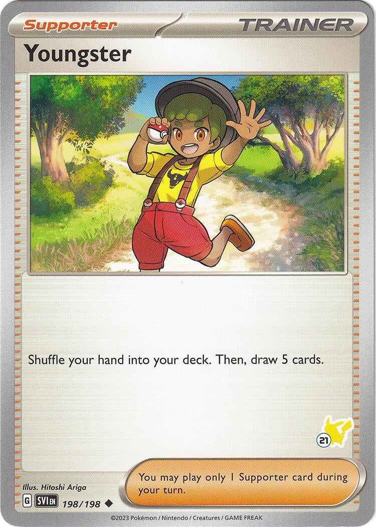 Image for Youngster - Pikachu 21 (198/198) (Battle Academy 2024) (BA24) - Pokemon