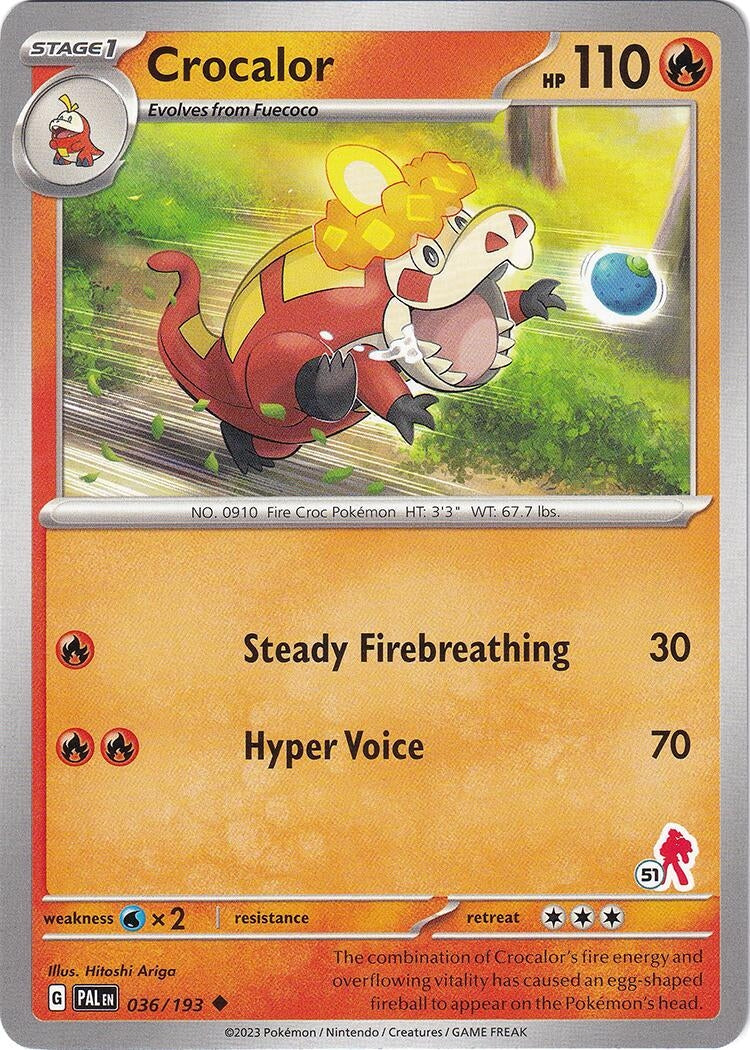 Image for Crocalor - Armarouge 51 (036/193) (Battle Academy 2024) (BA24) - Pokemon