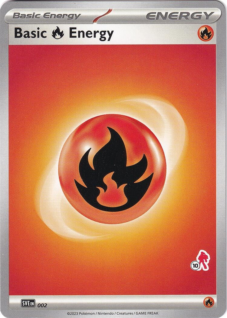 Image for Basic Fire Energy - Armarouge 10 (002) (Battle Academy 2024) (BA24) - Pokemon