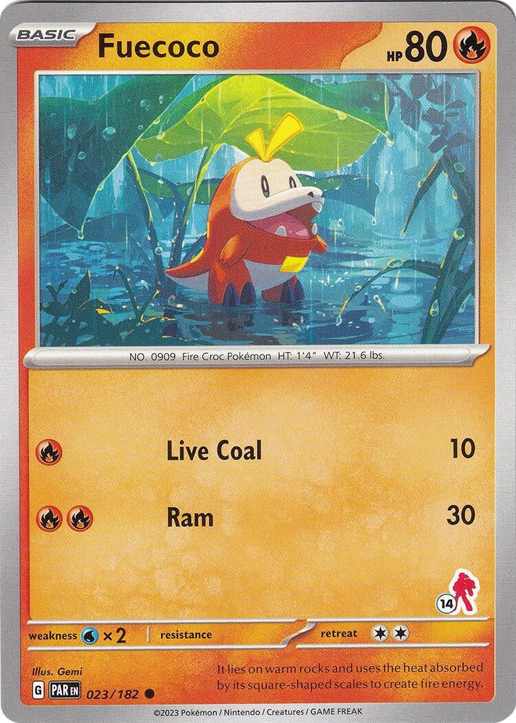 Image for Fuecoco - Armarouge 14 (023/182) (Battle Academy 2024) (BA24) - Pokemon