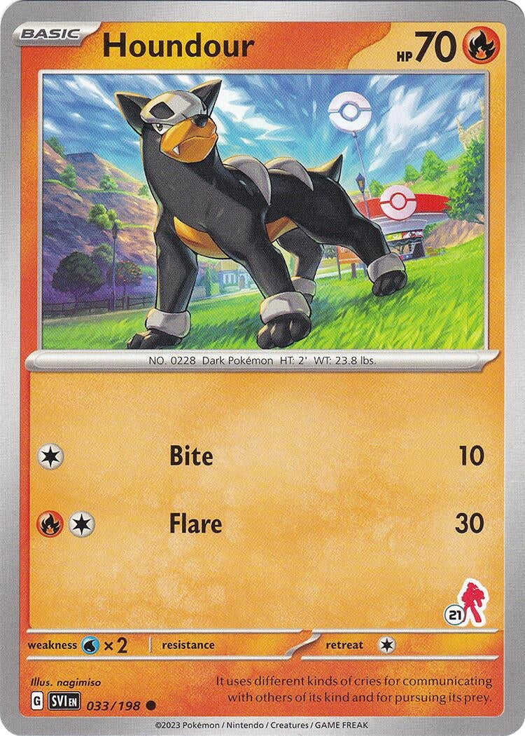 Image for Houndour - Armarouge 21 (033/198) (Battle Academy 2024) (BA24) - Pokemon