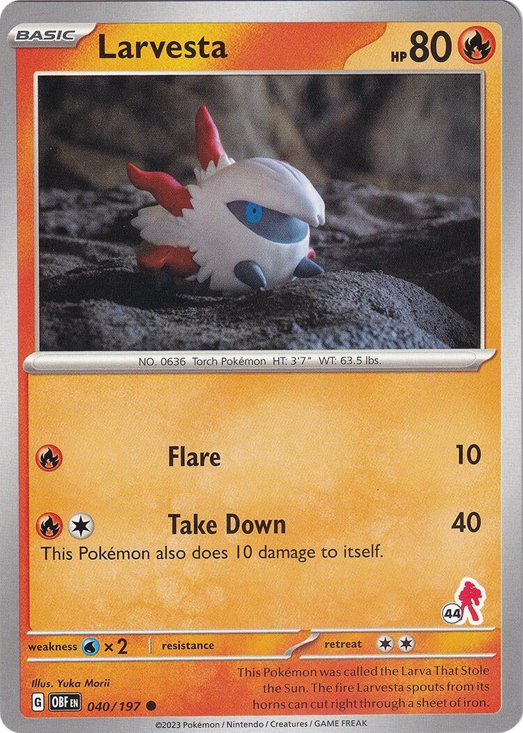 Image for Larvesta - Armarouge 44 (040/197) (Battle Academy 2024) (BA24) - Pokemon