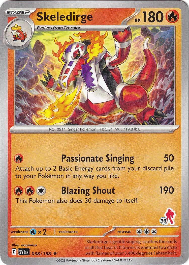 Image for Skeledirge - Armarouge 36 (038/198) (Battle Academy 2024) (BA24) - Pokemon