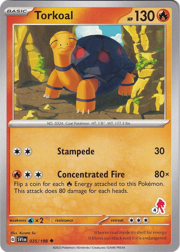Image for Torkoal - Armarouge 4 (035/198) (Battle Academy 2024) (BA24) - Pokemon