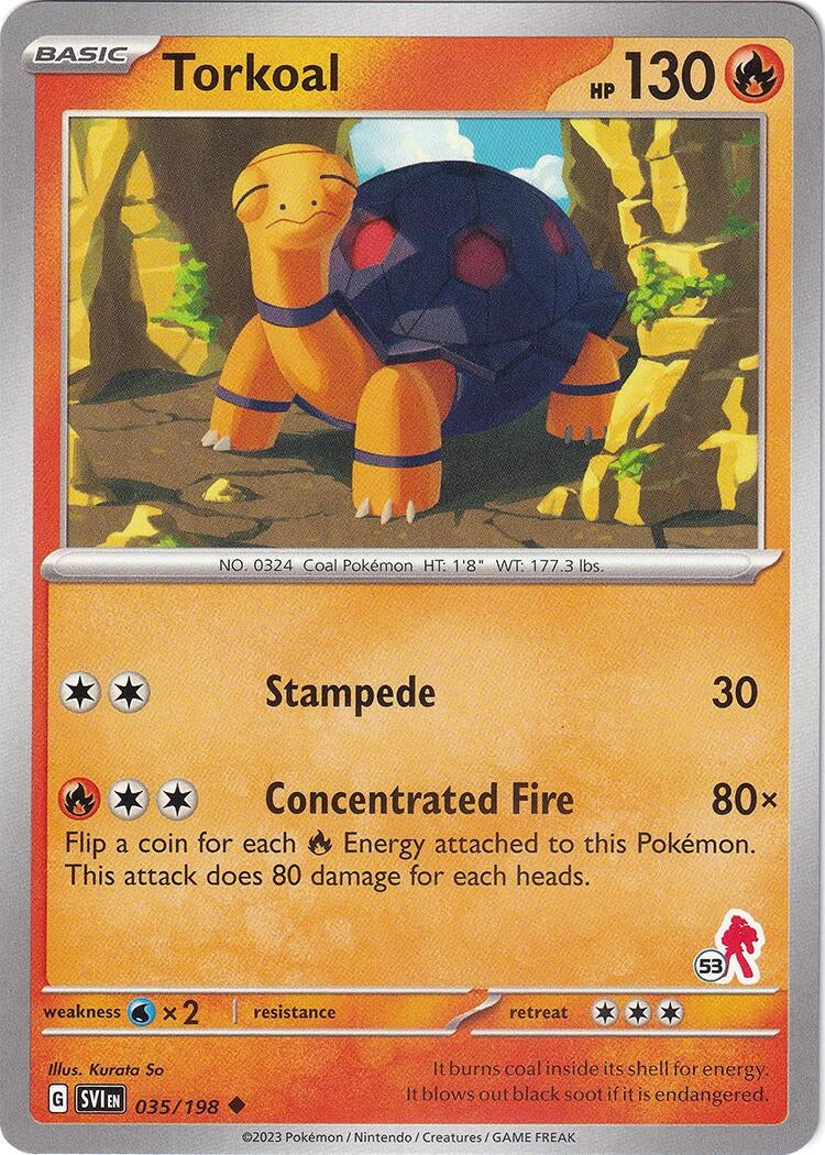 Image for Torkoal - Armarouge 53 (035/198) (Battle Academy 2024) (BA24) - Pokemon