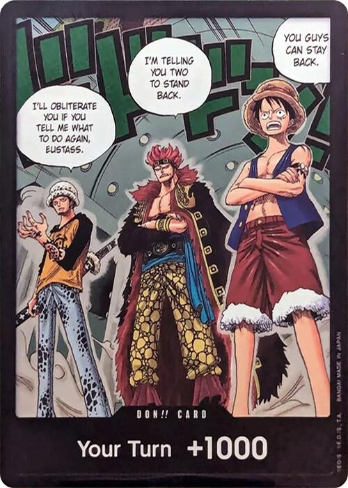 Image for DON!! Card (Trafalgar Law, Eustass Kid and Monkey.D.Luffy) (Double Pack Set Vol. 4) (500 Years in the Future) (OP07) - One Piece Card Game