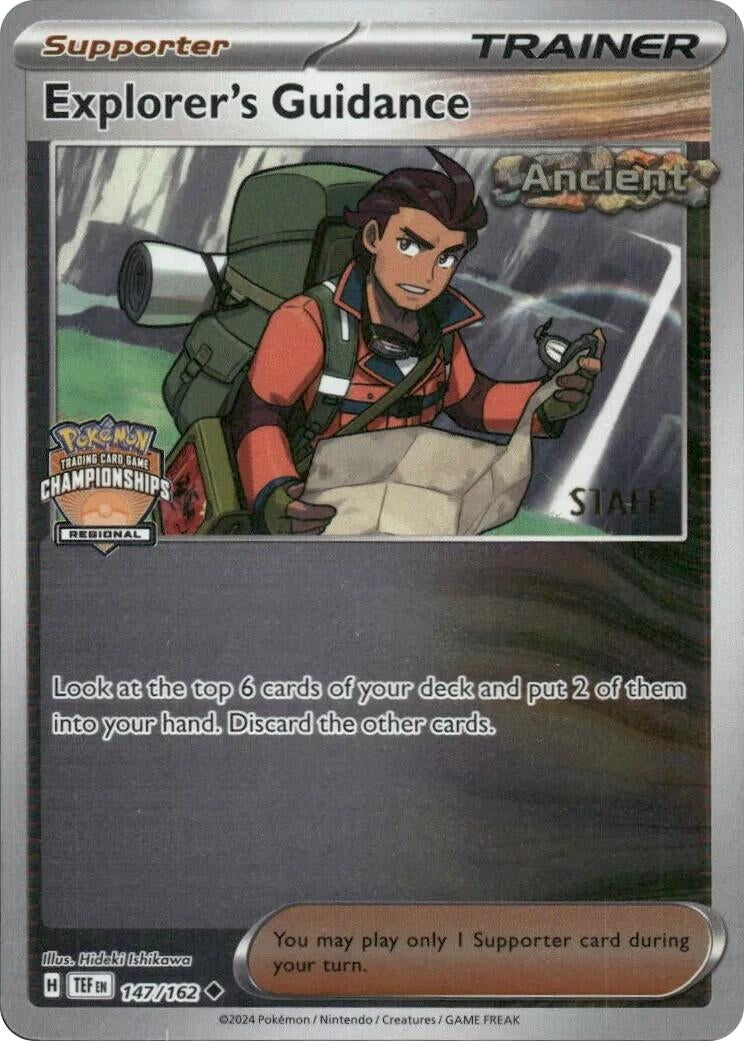 Image for Explorer's Guidance - 147/162 (Regional Championships) [Staff] (147/162) (League & Championship Cards) (PR) - Pokemon