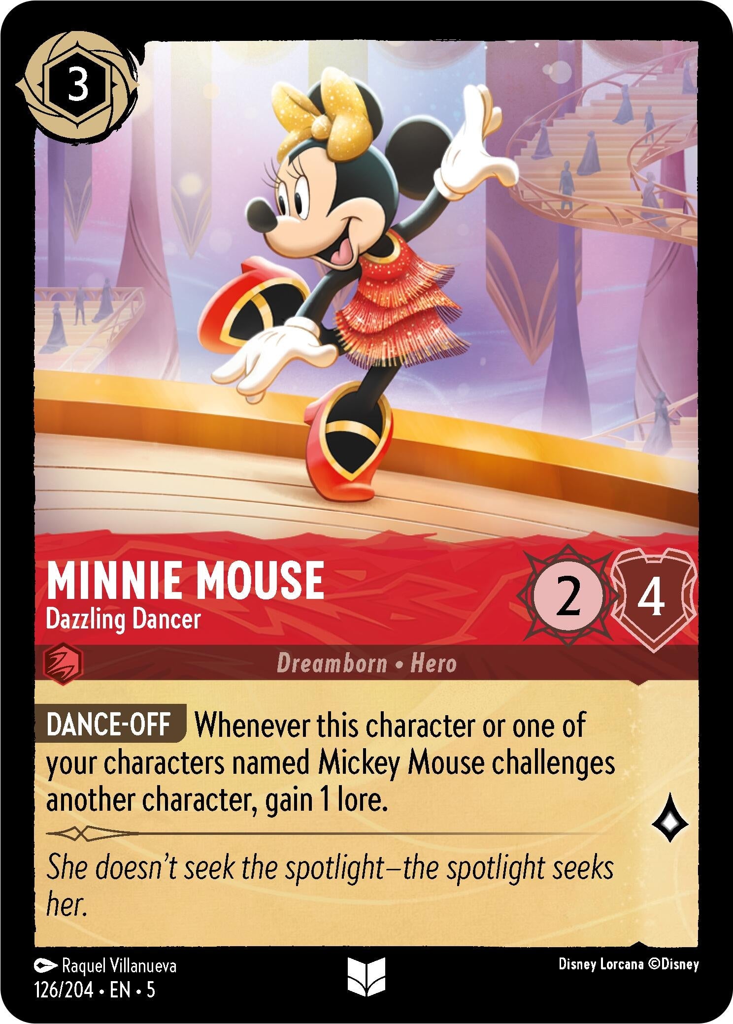 Image for Minnie Mouse - Dazzling Dancer (126/204) (Shimmering Skies) (5) - Disney Lorcana