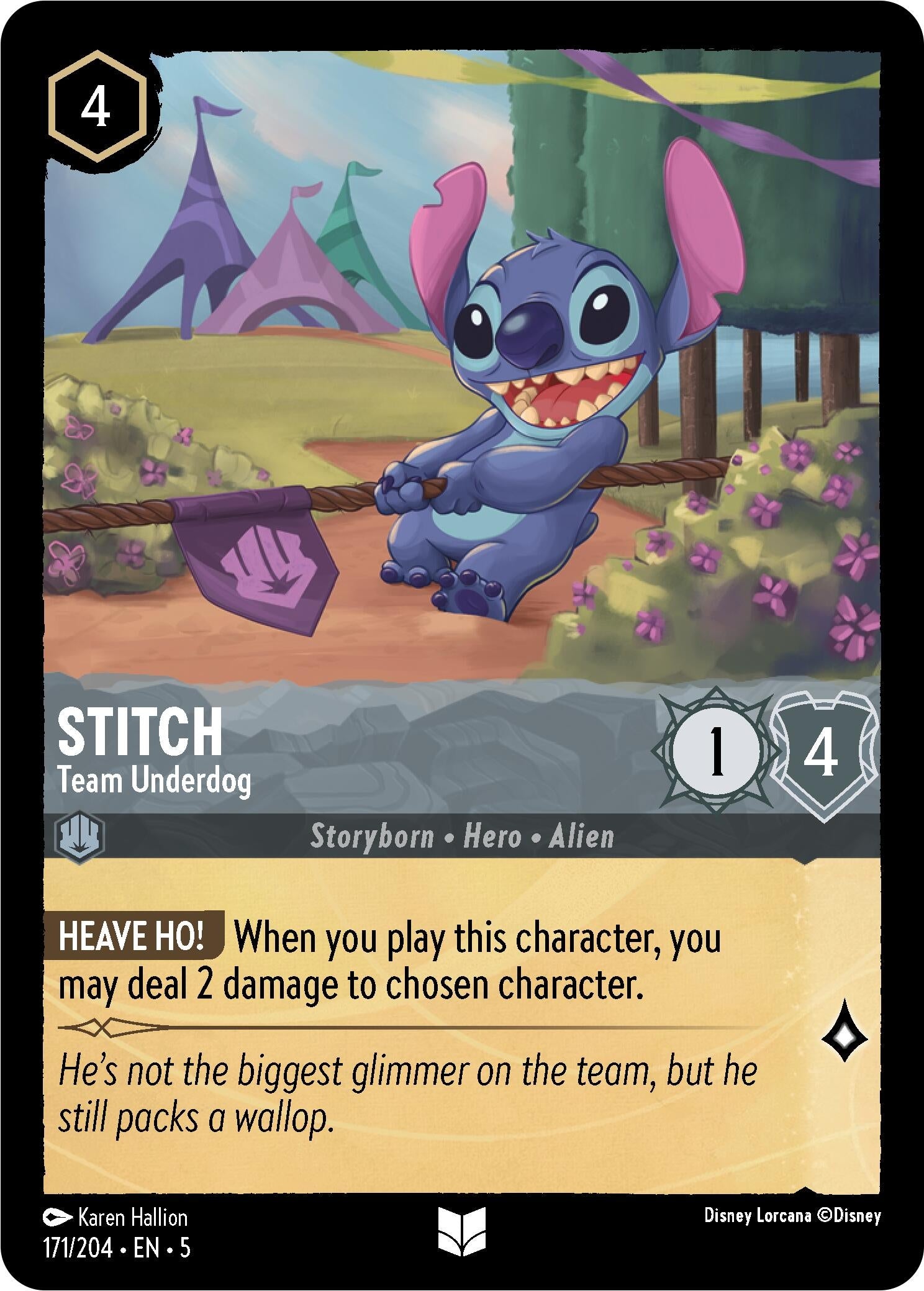 Image for Stitch - Team Underdog (171/204) (Shimmering Skies) (5) - Disney Lorcana