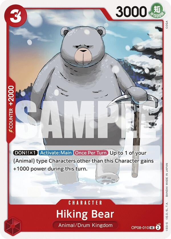 Image for Hiking Bear (OP08-010) (Two Legends) (OP08) - One Piece Card Game
