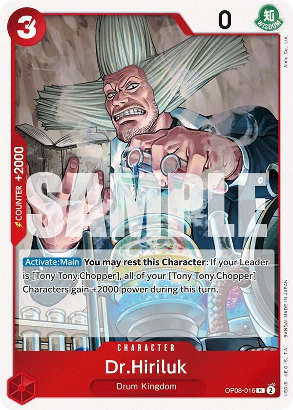Image for Dr.Hiriluk (OP08-016) (Two Legends) (OP08) - One Piece Card Game