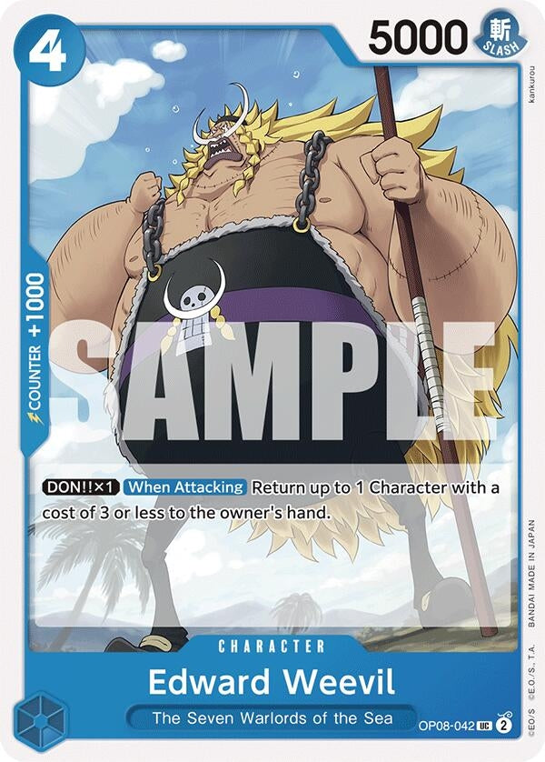 Image for Edward Weevil (OP08-042) (Two Legends) (OP08) - One Piece Card Game