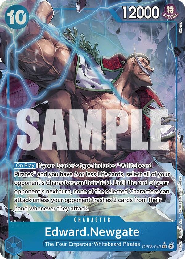 Image for Edward.Newgate (Parallel) (OP08-043) (Two Legends) (OP08) - One Piece Card Game