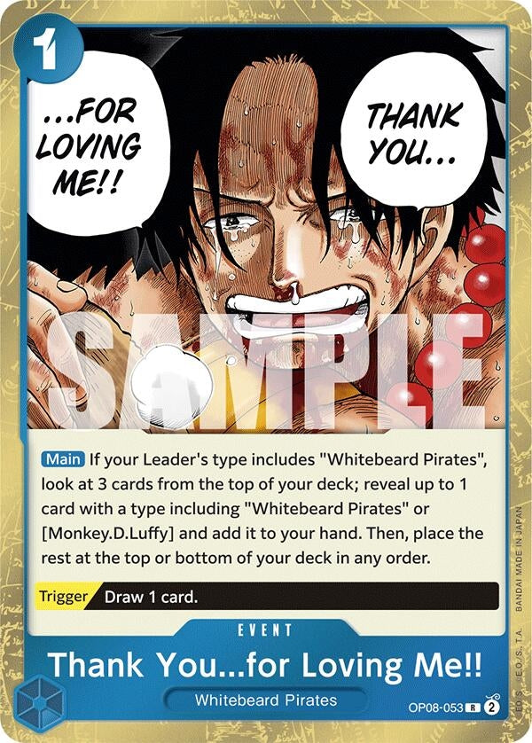Image for Thank You...for Loving Me!! (OP08-053) (Two Legends) (OP08) - One Piece Card Game