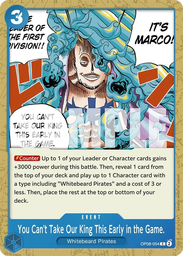 Image for You Can't Take Our King This Early in the Game. (OP08-054) (Two Legends) (OP08) - One Piece Card Game