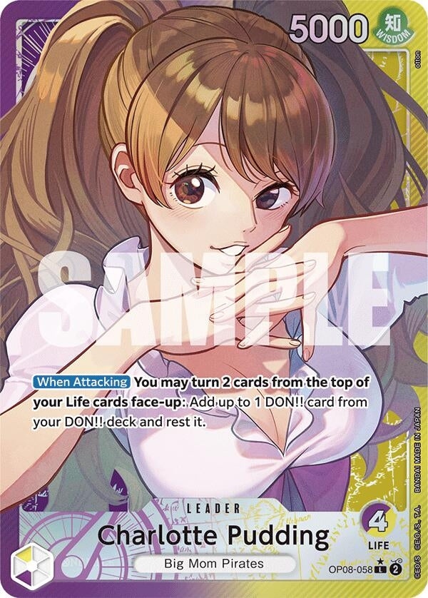 Image for Charlotte Pudding (058) (Parallel) (OP08-058) (Two Legends) (OP08) - One Piece Card Game