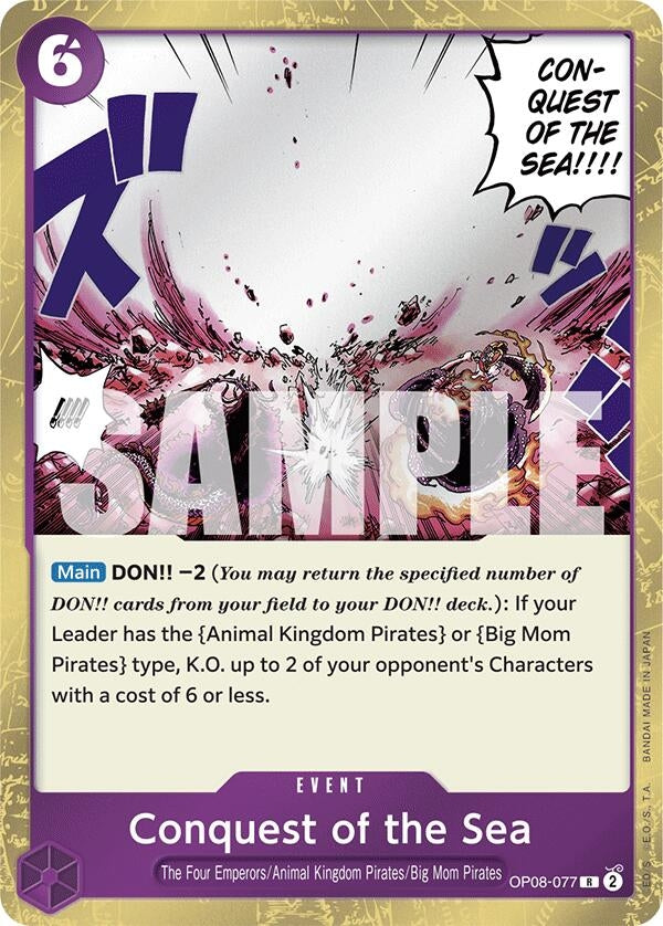 Image for Conquest of the Sea (OP08-077) (Two Legends) (OP08) - One Piece Card Game