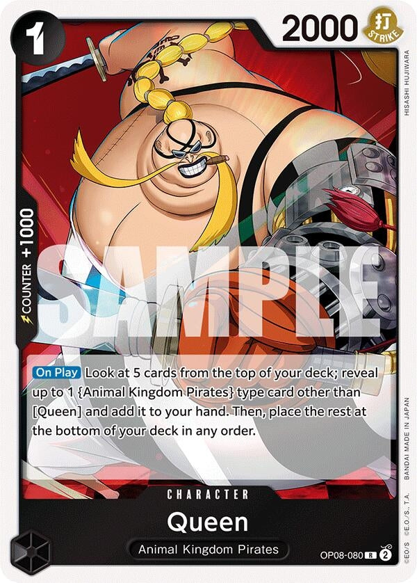 Image for Queen (OP08-080) (Two Legends) (OP08) - One Piece Card Game