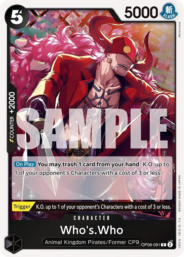 Image for Who's.Who (OP08-091) (Two Legends) (OP08) - One Piece Card Game