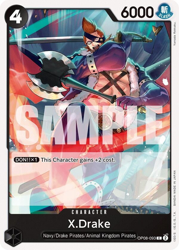 Image for X.Drake (OP08-093) (Two Legends) (OP08) - One Piece Card Game