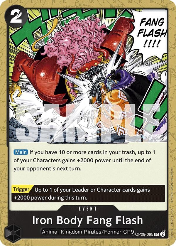 Image for Iron Body Fang Flash (OP08-095) (Two Legends) (OP08) - One Piece Card Game