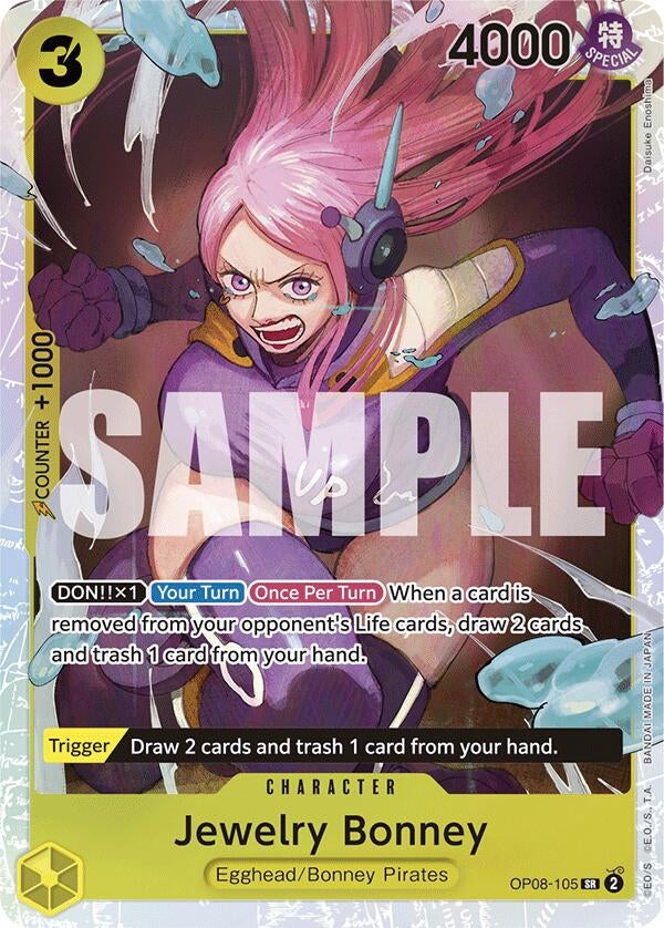 Image for Jewelry Bonney (OP08-105) (Two Legends) (OP08) - One Piece Card Game