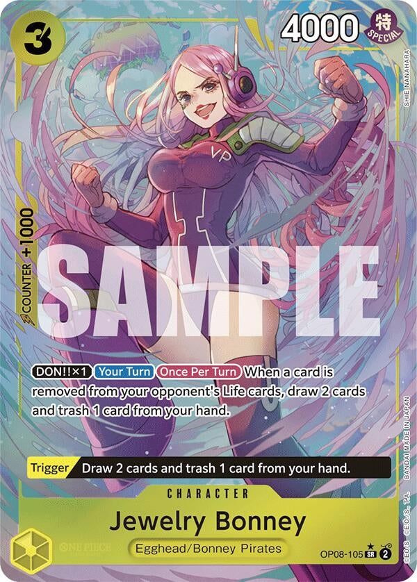 Image for Jewelry Bonney (Parallel) (OP08-105) (Two Legends) (OP08) - One Piece Card Game