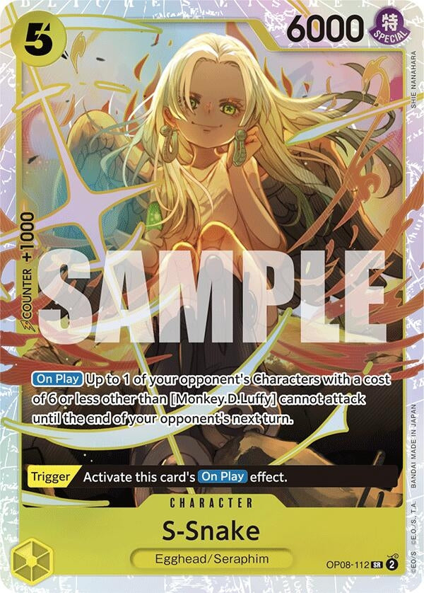 Image for S-Snake (OP08-112) (Two Legends) (OP08) - One Piece Card Game