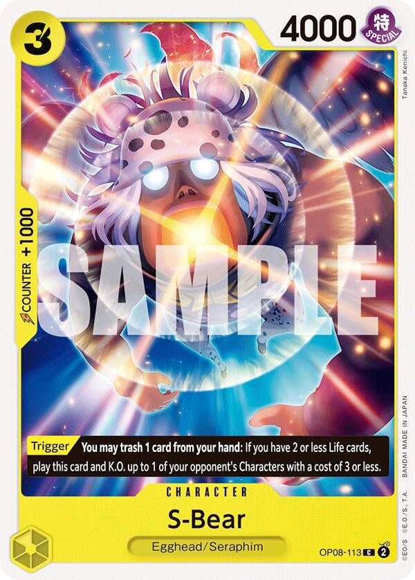 Image for S-Bear (OP08-113) (Two Legends) (OP08) - One Piece Card Game