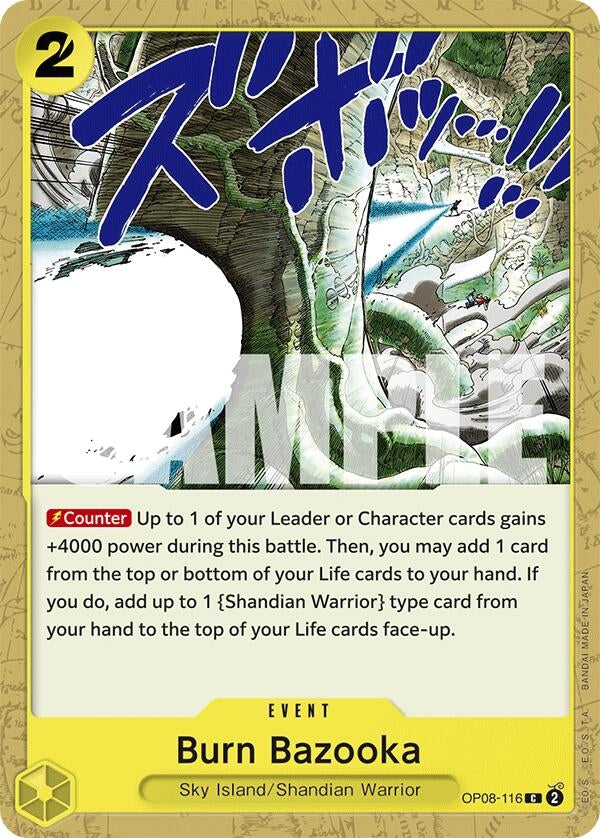 Image for Burn Bazooka (OP08-116) (Two Legends) (OP08) - One Piece Card Game