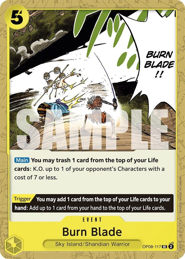 Image for Burn Blade (OP08-117) (Two Legends) (OP08) - One Piece Card Game