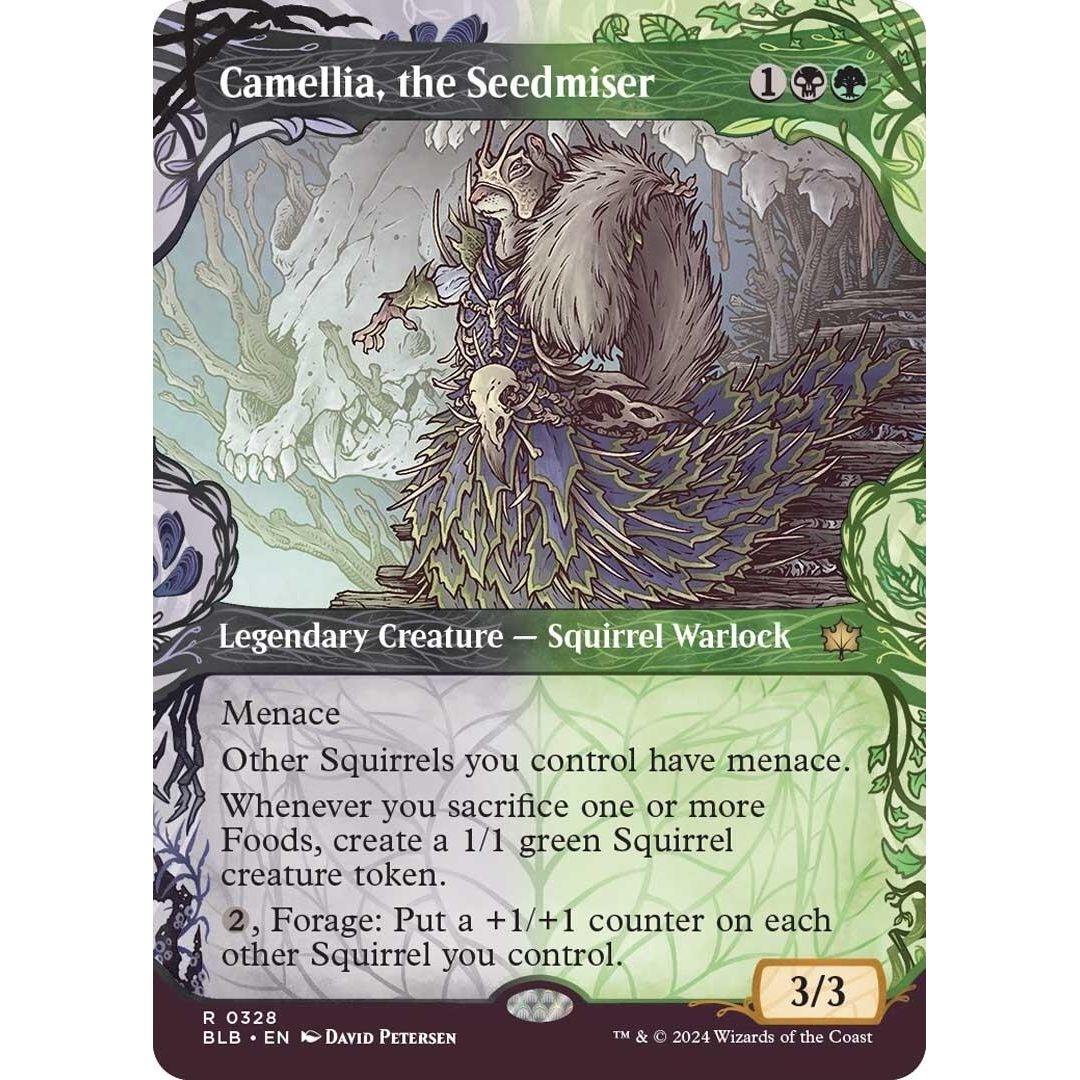 Camellia, the Seedmiser (Showcase) (328) (Bloomburrow) - PokeBox USA