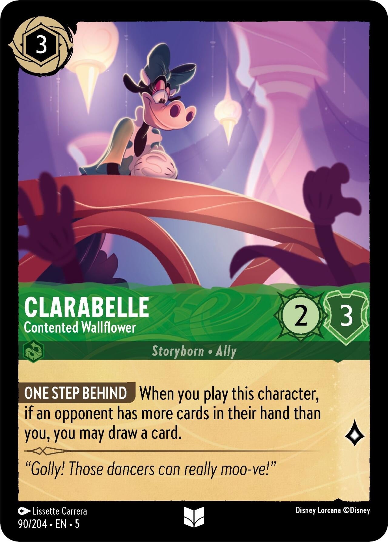 Image for Clarabelle - Contented Wallflower (90/204) (Shimmering Skies) (5) - Disney Lorcana