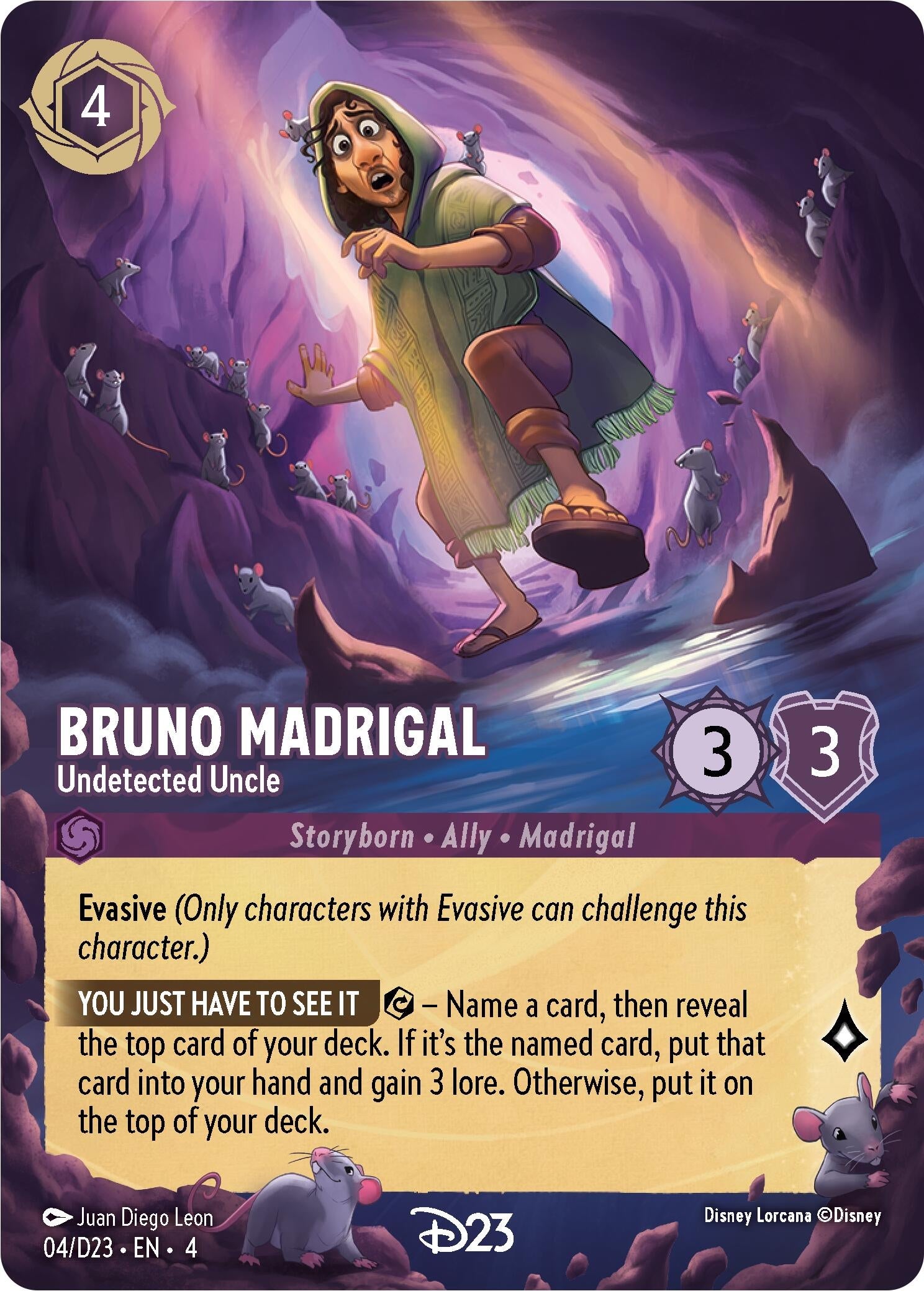 Image for Bruno Madrigal - Undetected Uncle (4) (D23 Promos) (D23) - Disney Lorcana