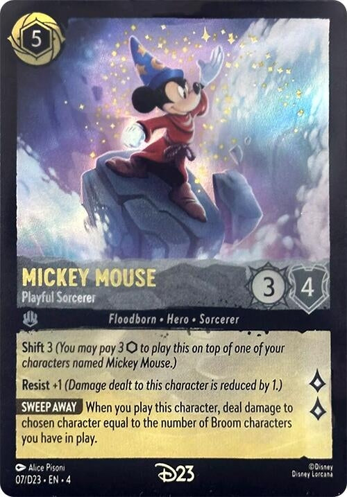 Image for Mickey Mouse - Playful Sorcerer (7) (D23 Promos) (D23) - Disney Lorcana