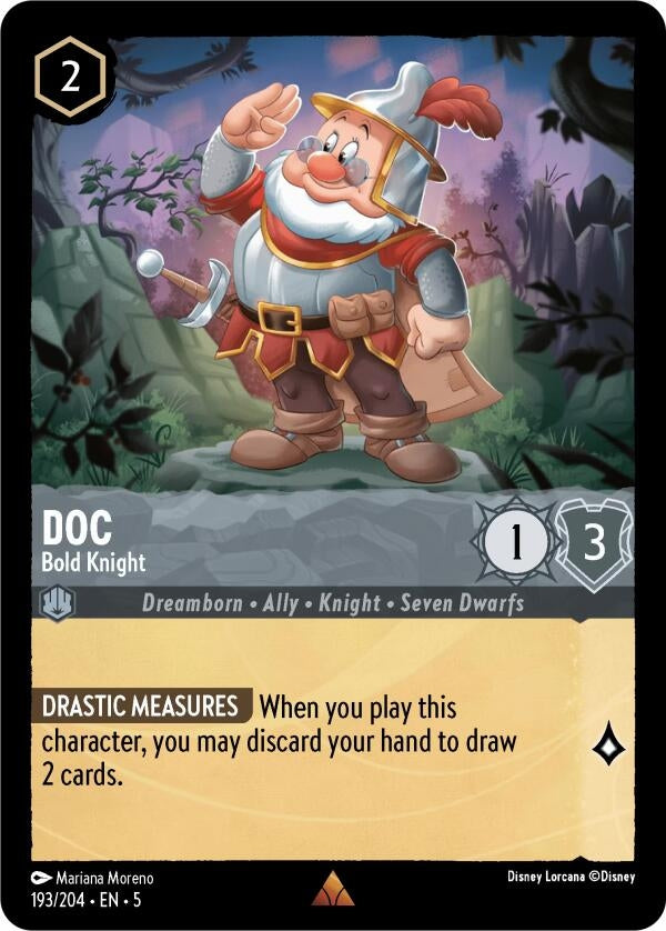 Image for Doc - Bold Knight (193/204) (Shimmering Skies) (5) - Disney Lorcana