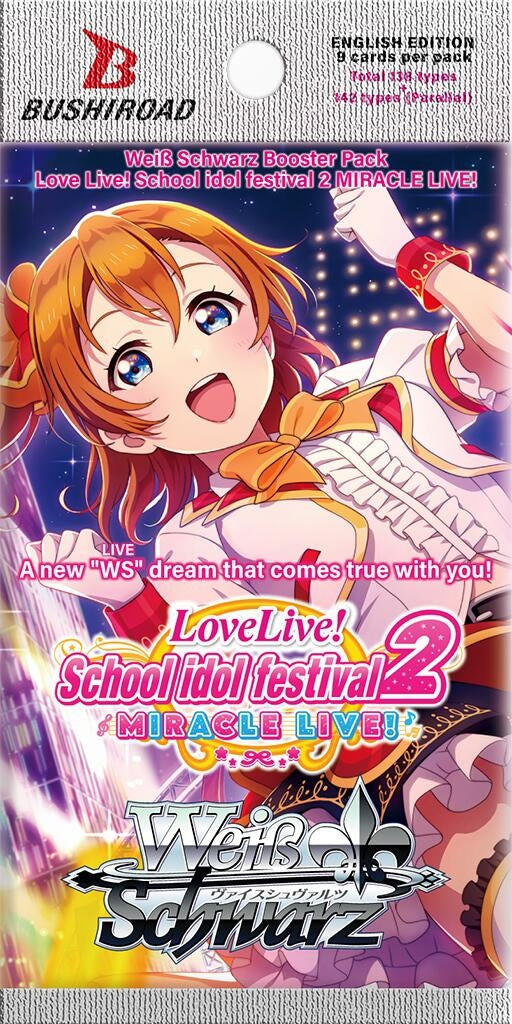 Image for Love Live School idol festival 2 MIRACLE LIVE! Booster Pack - Weiss Schwarz
