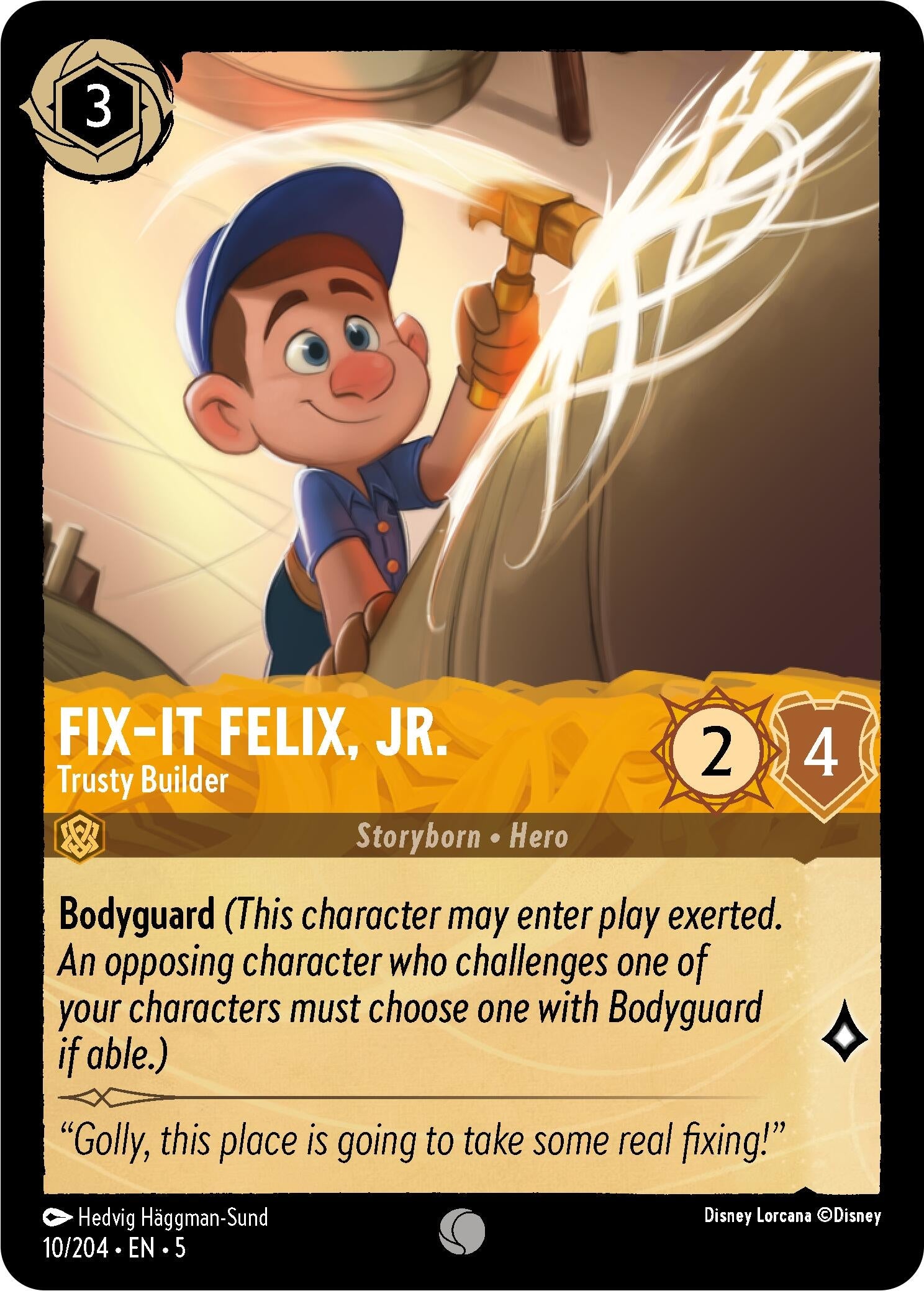 Image for Fix-It Felix, Jr. - Trusty Builder (10/204) (Shimmering Skies) (5) - Disney Lorcana