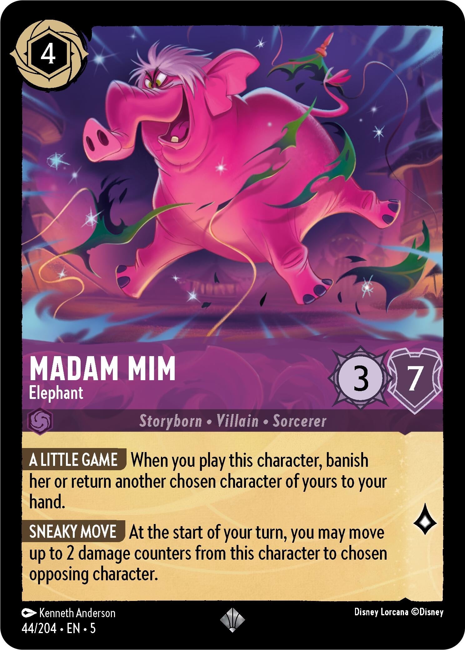 Image for Madam Mim - Elephant (44/204) (Shimmering Skies) (5) - Disney Lorcana