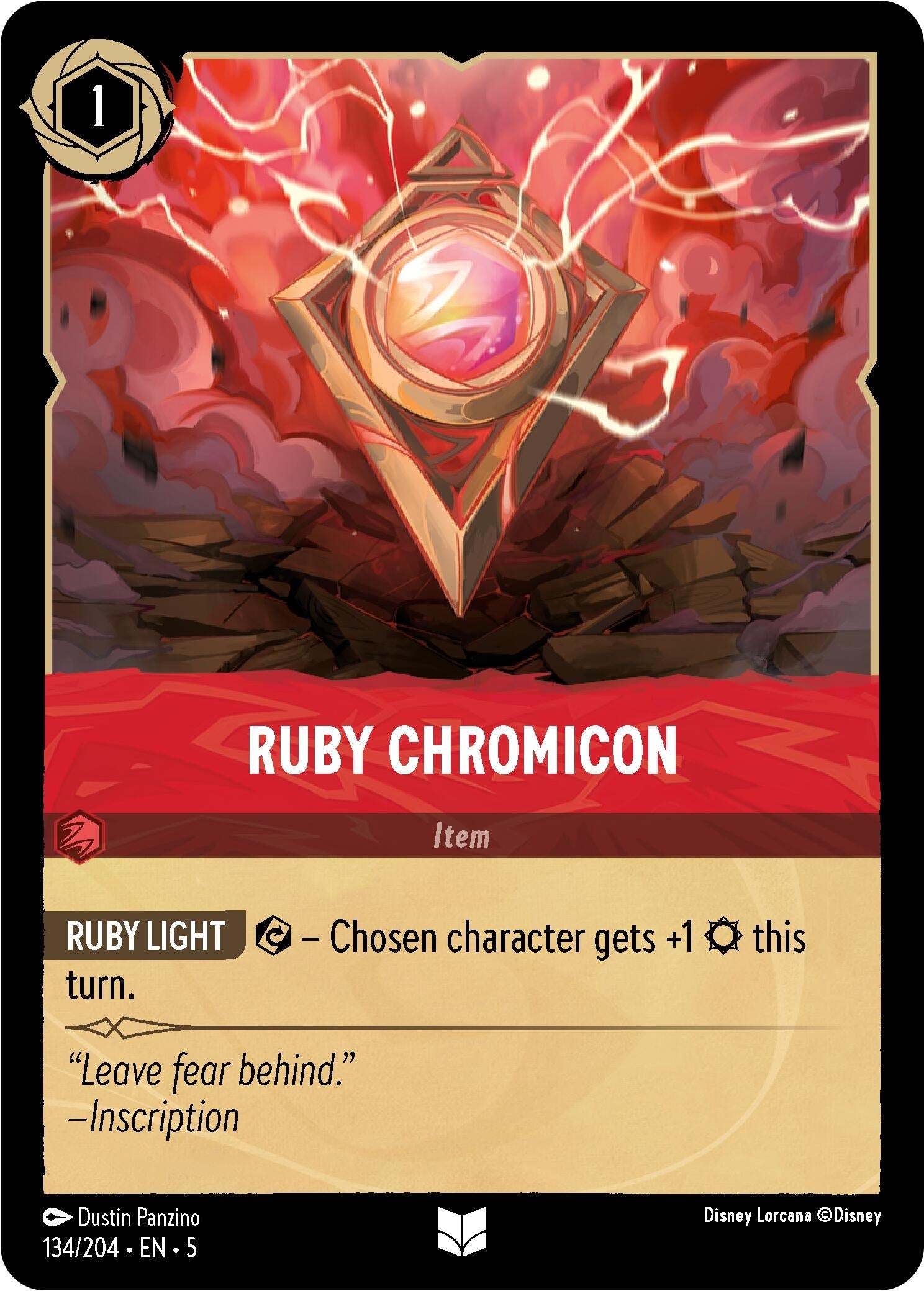 Image for Ruby Chromicon (134/204) (Shimmering Skies) (5) - Disney Lorcana