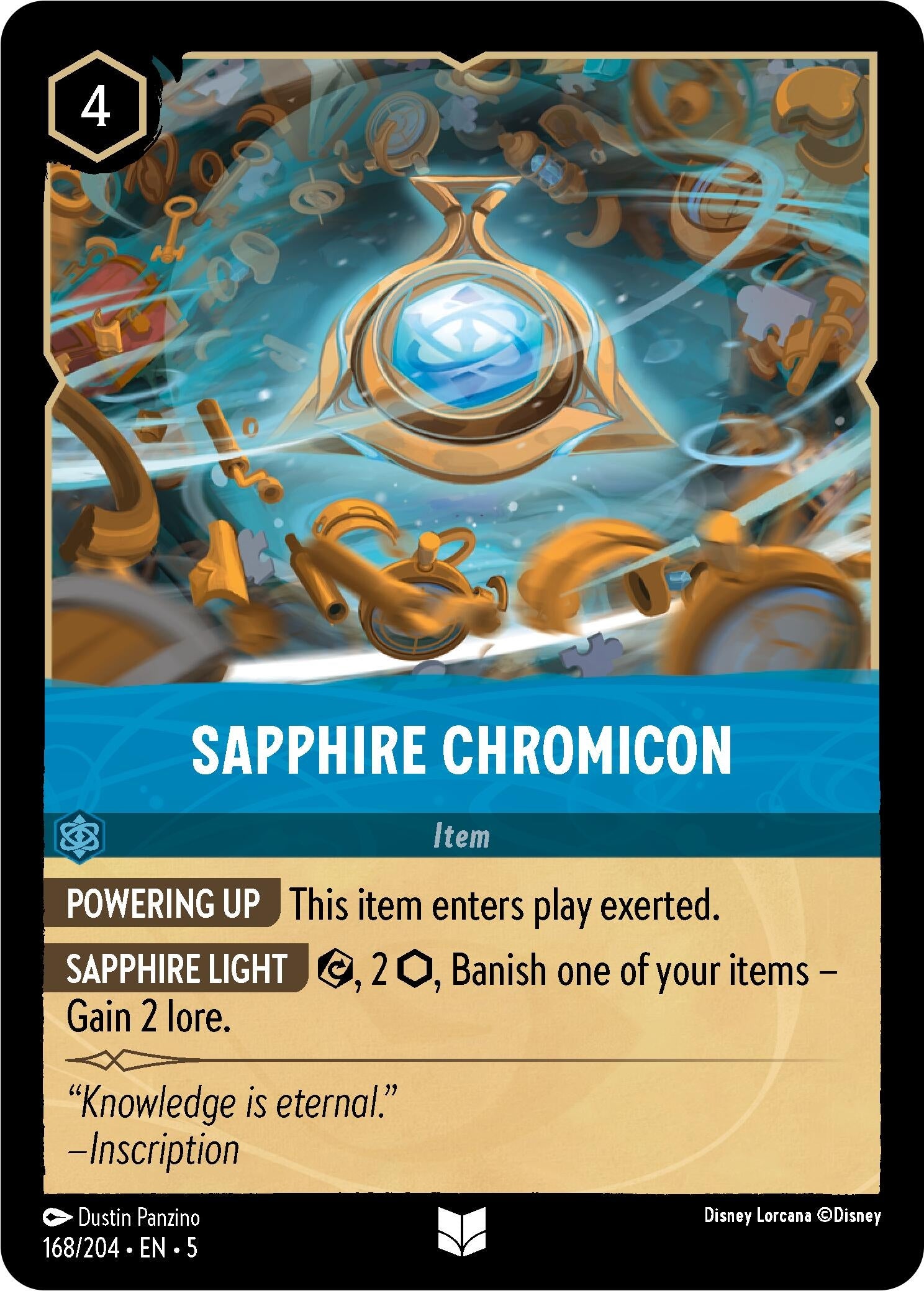 Image for Sapphire Chromicon (168/204) (Shimmering Skies) (5) - Disney Lorcana