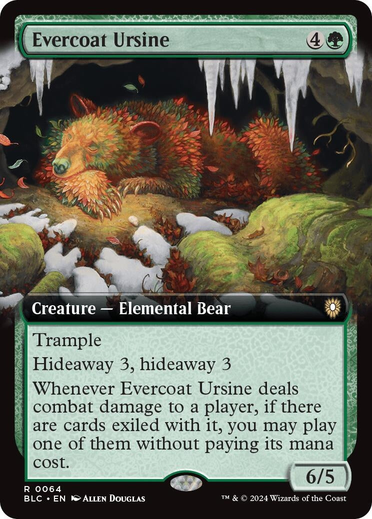 Evercoat Ursine (Extended Art) (64) (Bloomburrow)