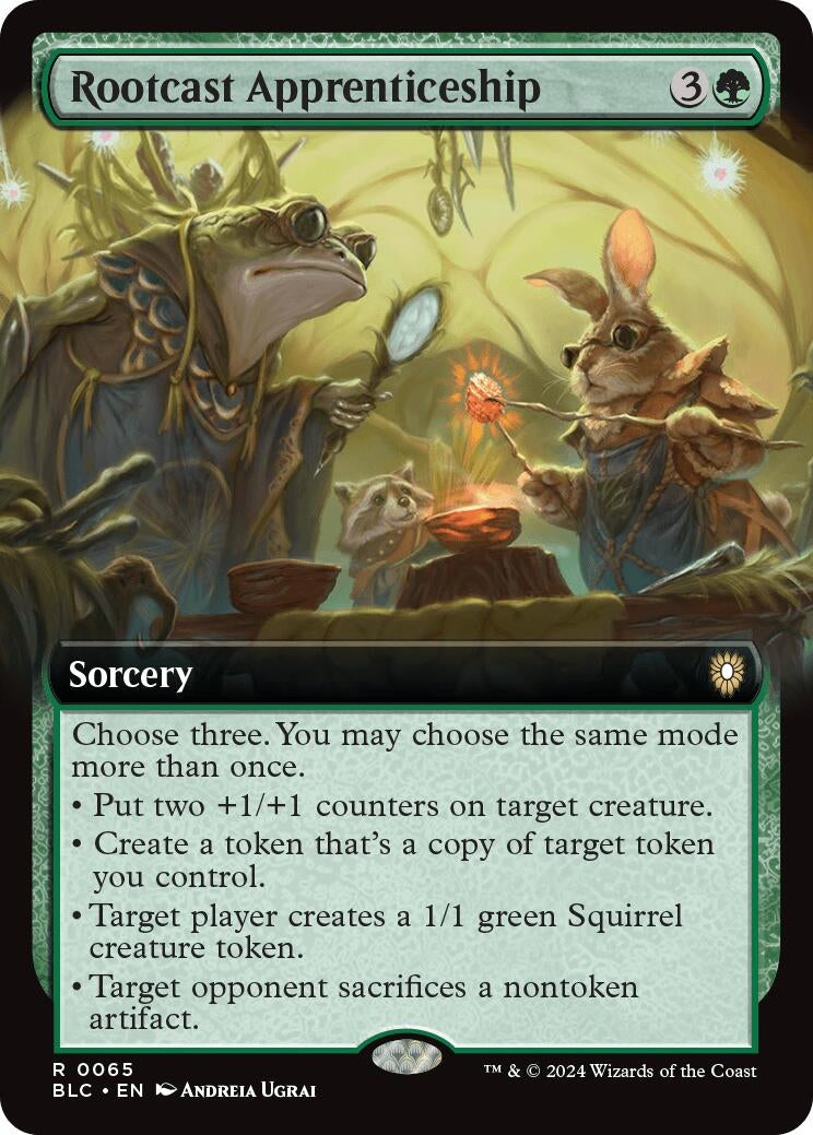 Rootcast Apprenticeship (Extended Art) (65) (Bloomburrow)