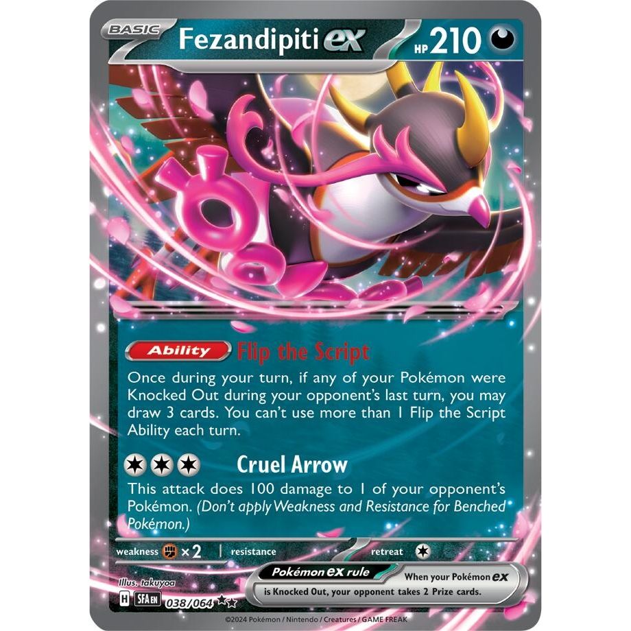 Fezandipiti ex (038/064) (SV: Shrouded Fable) - PokeBox USA