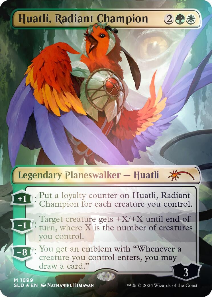 Huatli, Radiant Champion (Rainbow Foil) (1699) (Secret Lair Drop Series)