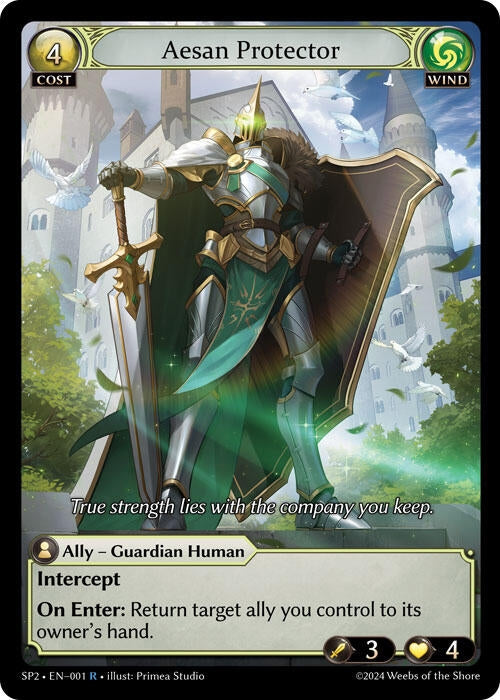 Image for Aesan Protector (001) (Supporter Pack 2) (SP2) - Grand Archive TCG